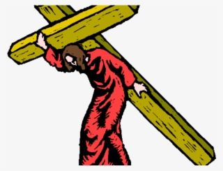 Red Cross Mark Clipart Animated - Jesus With Cross Clipart Png #8570285