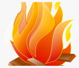 Burn Clipart Big Fire - Burning Wood Clipart #8571915