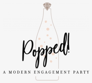 Puppies And Champagne - Glass Bottle #8572381