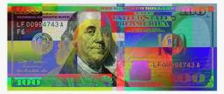 Click And Drag To Re-position The Image, If Desired - Colorful Hundred Dollar Bill #8573020