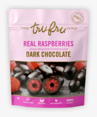 Real Raspberries In Dark Chocolate - Tru Fru Whole Raspberries #8574468