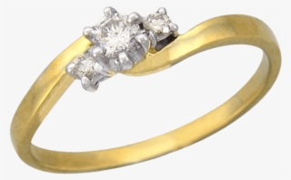 Women 9 Kt Gold Diamond Ring - Engagement Ring #8575377