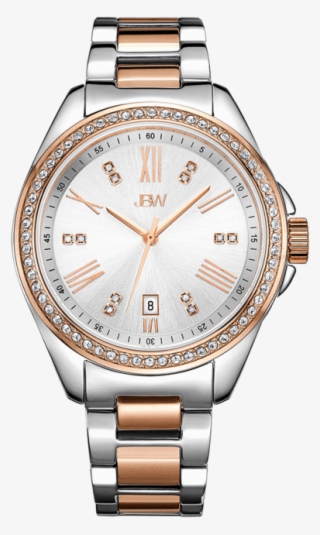 Jbw Capri J6340c Two Tone Stainless Steel Rosegold - Tag Heuer Carrera Calibre 5 Gold #8575532