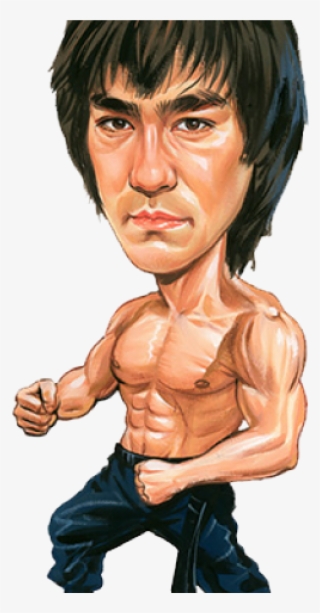 Bruce Lee Funny Cartoon #8576336