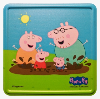 Ice Blue Happy Family Door Sign - Grapevine Mills Mall Peppa Pig #8578054
