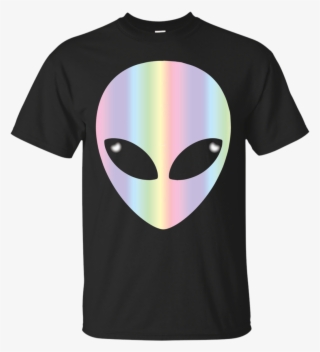 Alien Head -holographic Glow Effect Apparel - Rick And Morty Van Gogh Shirt #8579235
