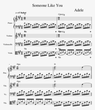 Someone Like You- Adele - Sheet Music #8579758
