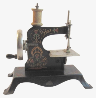 German Child's Sewing Machine Casige With Tole Tulip - Machine #8580636