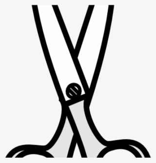 Scissors Clipart Black White Scissors Clip Art At Clker - White Scissors Png #8582892