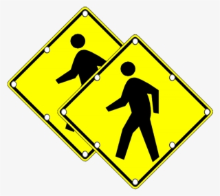 Ts40 Flashing Pedestrian Sign Package - Flashing Pedestrian Sign #8583255
