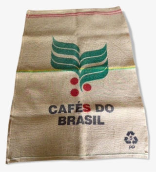 Burlap Sack "cafés Do Brasil" With A Red Border - Bolsa Cafe Do Brasil #8584233