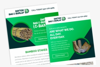 Our Dayton Bag & Burlap Projects - Flyer #8584720