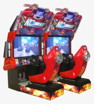 Ko Drive Twin Video Game Arcade Amusement Sega Pre - Ko Drive Arcade #8584823