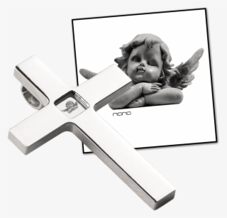 Nano Guardian Angel Pendant - Christian Cross #8587073