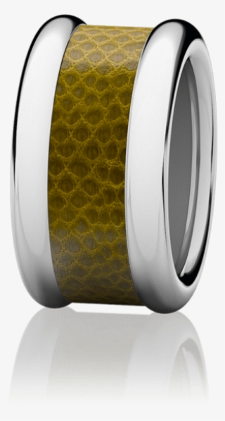 Sheathing Leather Coffee - Titanium Ring #8587336