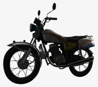 Cartoon Black Motorcycle Metal Png And Psd - Moped #8588385