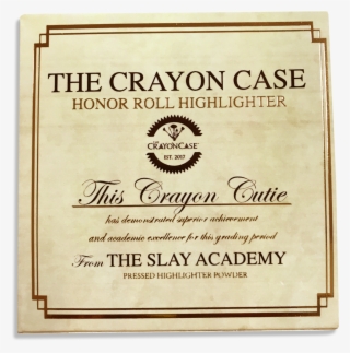 Crayon Case Honor Roll Highlighter #8588528