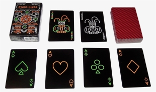 Vip Apple “night Light Fluorescent Poker” Playing Cards, - Collectible Card Game #8588734