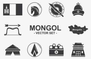 Mongol Icons Vector - Politics Of Mongolia #8589656