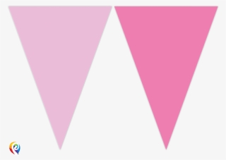 Pink Party Flag Bunting - Triangle #8590219