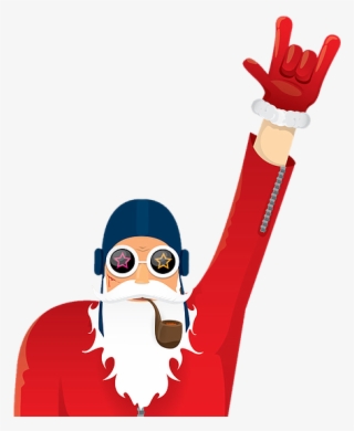 Santa Rock - Santa Claus Biker #8590560