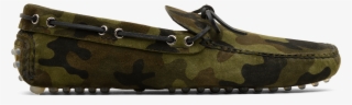 Driving Shoes Camouflage Printed Suede - Slip-on Shoe #8591049