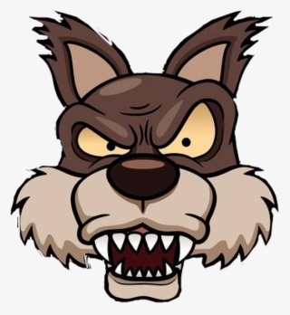 Wolf Sticker - Big Bad Wolf Face Cartoon #8591701