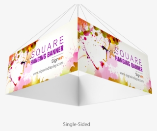 Square Quad Hanging Banner Full Color Printing For - Graphic Design #8592033