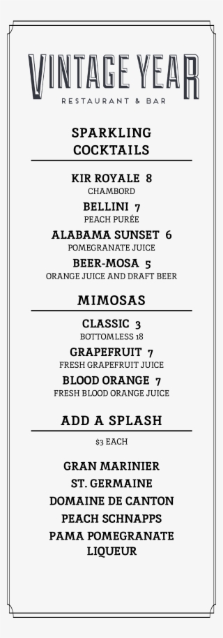 Champagne Cocktails - Document #8592371