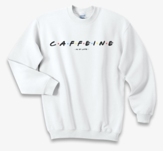 Caffeine And Friends Black Crewneck Sweatshirt Caffeine - Chanel Long Sleeve Shirt #8592678