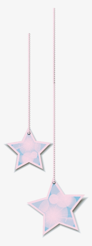 Stars Hanging Pink Border Banner - Locket #8592720