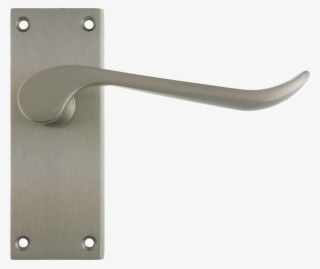 Chrissi Lever Latch Door Handle Satin Nickel - Brushed Steel Door Handles #8593268