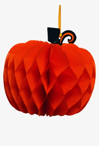 1x Halloween Honeycomb Pumpkin Decoration - Pumpkin #8594626