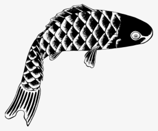 Vintage Png Patterns Pinterest - Japanese Fish Black And White #8595568
