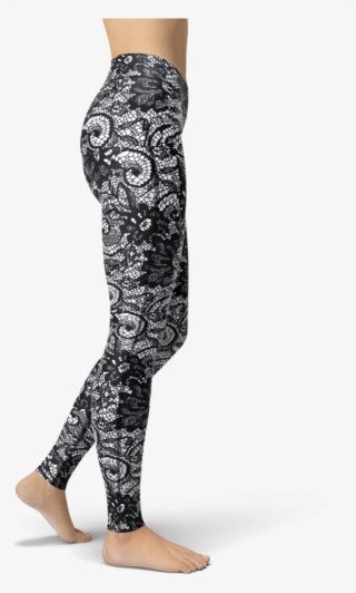 Catrina Black Lace - Leggings #8595759