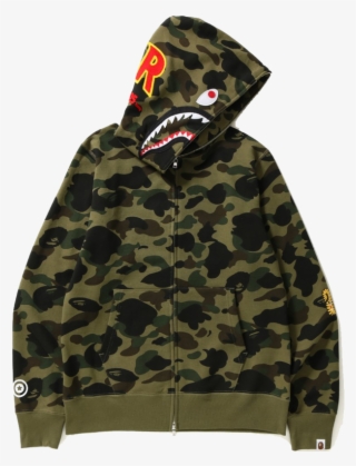 Bape Camo Shark Zip Up Hoodie - Bape Camo #8596255