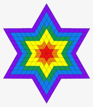 6 Point Star Quilt Pattern - Korean Province Flags #8596296