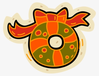 Vector Illustration Of Festive Season Christmas Wreath #8596339