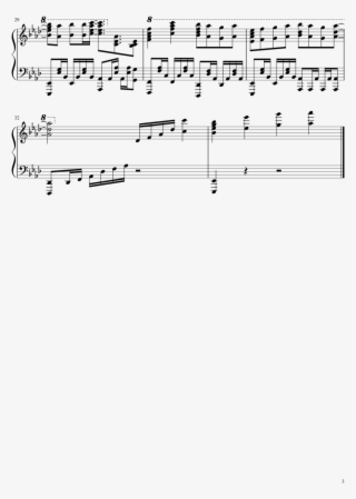 Heikozen Sheet Music Composed By Sheets By Bomb& Kou - Partition Piano Fear Not This Night Piano #8596659