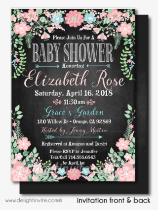 Vintage Pastel Floral Baby Shower Invitations - First Communion Invitations Vintage #8596892