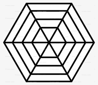 Hexagonal Cobwebs Initial Design Wallpaper - Spider Web Line #8597158
