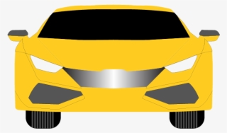 Yellow Car Vector - Supercar #8597562