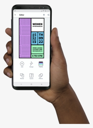 Hand Samsung S8 - Adobe Spark Post Android #8597596