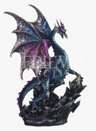 Blue Dragon With Prism Statue - Dragon #8598410