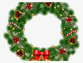 Christmas Ornaments Clipart Pine Tree Branch - Christmas Wreath Clipart #8599179