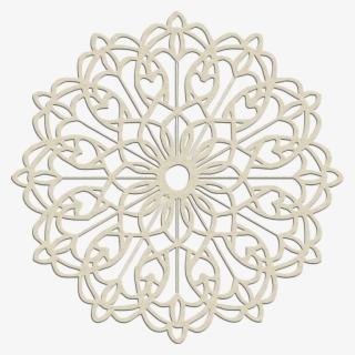 Illustration Gratuite Scrapbooking Rosette Fleur Scrapbook - White Flower Ornament Png #8599845