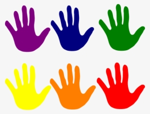 Graphic Download Hands Various Colors Clip Art At Clker - Colorful Hands #860366