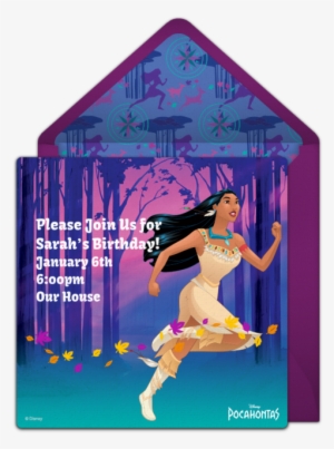Pocahontas Online Invitation - Pocahontas #860950
