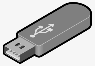 Usb Flash Clipart Outline - Usb Flash Drive Clipart #861304