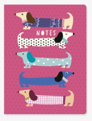 Sausage Dog Selection Chunky A6 Notebook - Go Stationery Sausage Dog A6 Spiral Notebook #861352